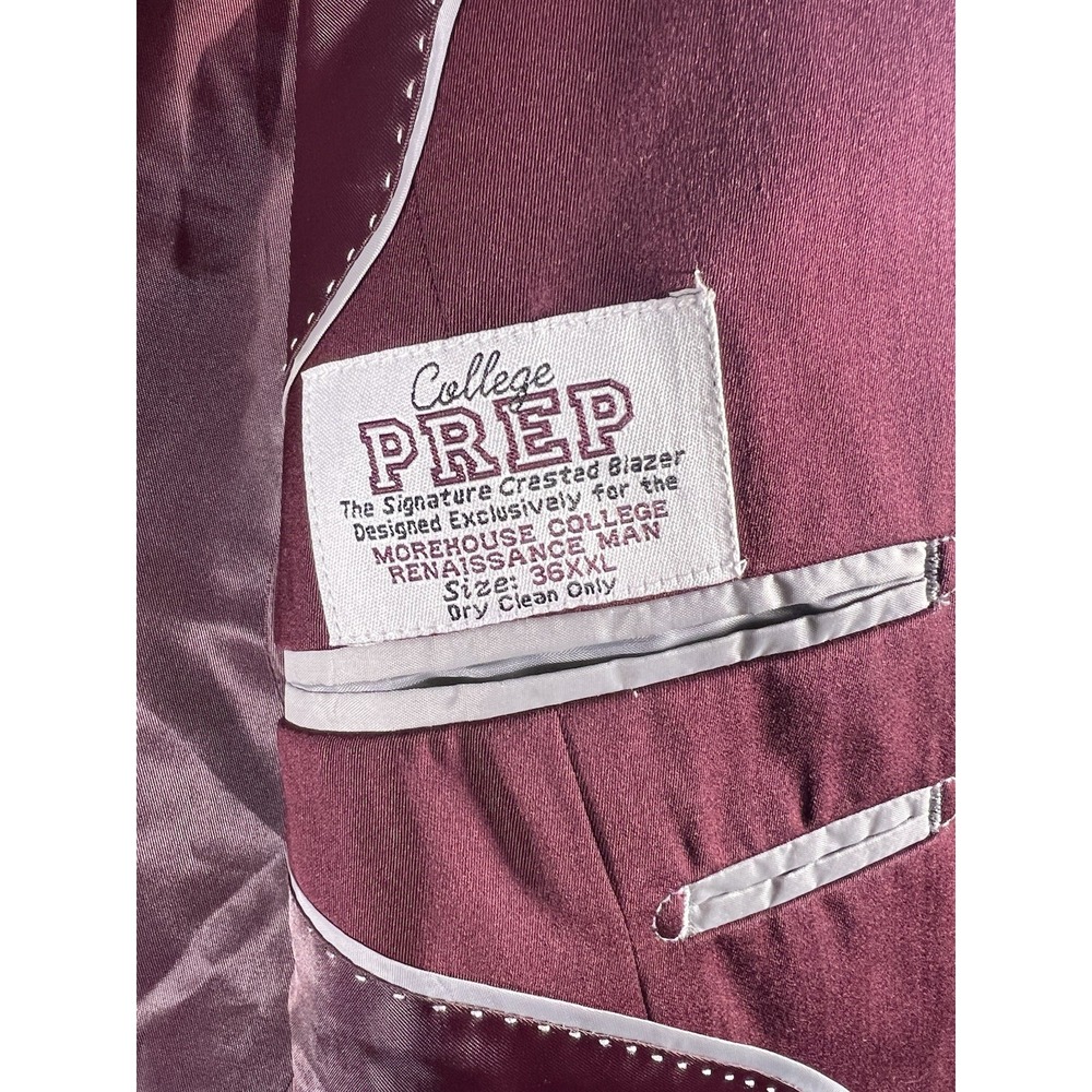 MOREHOUSE COLLEGE TIGERS VARSITY BLAZER JACKET - SZ FITS M-XL HBCU VINTAGE - Picture 4 of 8